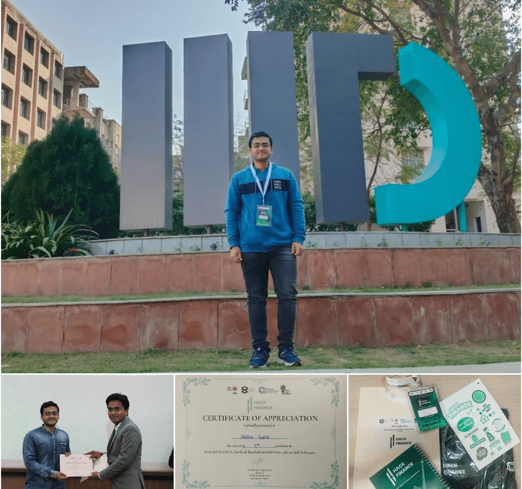 HackFinance IIITD Fintech Hackathon proof preview